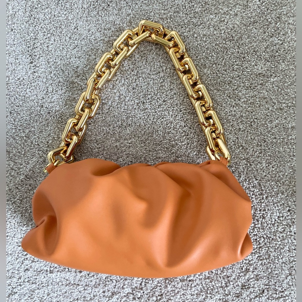 NWOT Orange Gold Hobo The Chain Bag